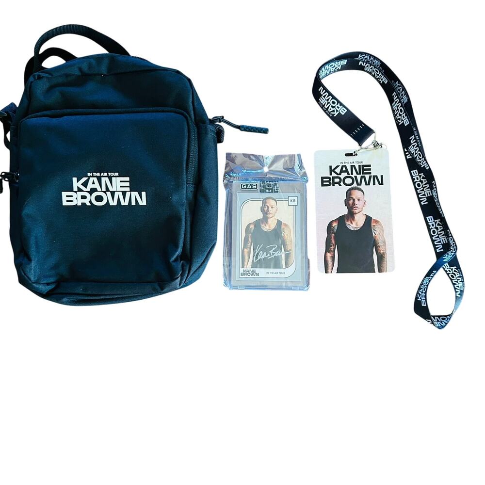 Kane Brown In The Air Tour VIP Bag And Signed Baseball Card New Never Opened